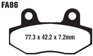 Standard Organic Brake Pads