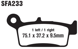 Standard Organic Brake Pads