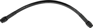 63in Universal Stainless Steel Brake Hose - Black w/Black Ends