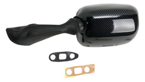 Left Mirror Replacement - Carbon Fiber Look - Suzuki