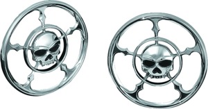 Kuryakyn Zombie Speaker Grills Chrome