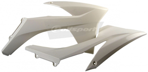 Radiator Shrouds - White - For 11-13 KTM 125-530