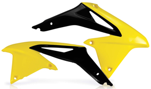 Radiator Shrouds - Yellow/Black - For 08-17 Suzuki RMZ450