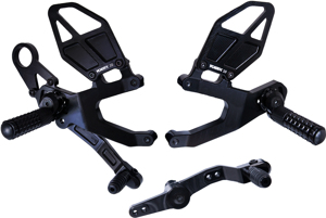 V3 Adjustable Rearset - Black - For 15-17 BMW S1000RR