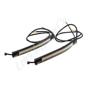 Flexible White Running Amber Switchback Turn Signal Strips