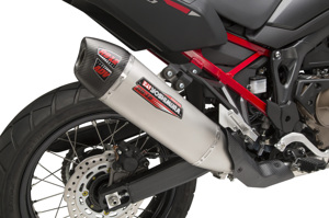 RS-12ADV Street Slip On Exhaust - SS/CF - For 20-22 Honda CRF1100L Africa Twin