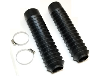 Black Fork Boots - Pair - 15T, 9-3/4" L, 32-38mm Upper, 48-54mm Lower