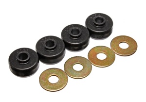 84-96 Chevy Corvette Black Spring Cushions for Rear Leaf Spring Bushing Set