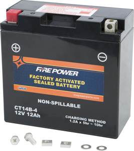 Factory Activated Sealed Battery - Replaces YT14B-4