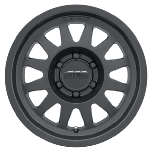 MR704 16x8 0mm Offset 6x5.5 106.25mm CB Matte Black Wheel