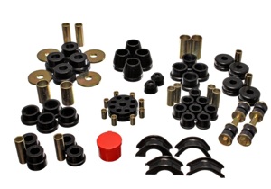 Black Hyper-Flex Master Bushing Set - For 70-70 Nissan 240Z