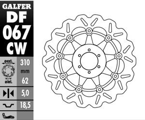 Floating Wave Brake Rotor - Front Disc