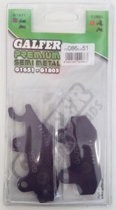 Aramid Semi Metallic Compound 1651 Brake Pads