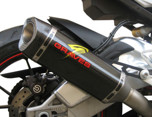 Carbon Fiber Cat Back Slip On Exhaust - For 15-16 BMW S1000RR