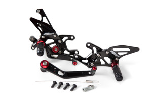 MGP Black Adjustable Rear Sets - For 08-16 Honda CBR1000RR