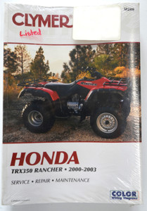 *NOS* Shop Repair & Service Manual - Soft Cover - For 00-03 Honda TRX350 Rancher/FourTrax