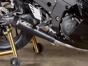 Black GP 4-2-1 Full Exhaust - For 12-23 Kawasaki ZX14R