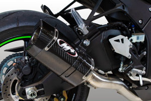 Tech1 Carbon Fiber Slip On Exhaust w/ Titanium Link Pipe - For 21-24 Kawasaki ZX10R