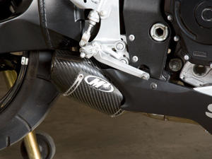 Street Slayer Carbon Fiber Slip On Exhaust w/ Link Pipe - For 06-07 Suzuki GSXR600 GSXR750