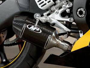 Street Slayer Carbon Fiber Slip On Exhaust w/ Link Pipe - For 06-20 Yamaha R6