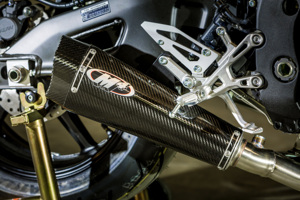 X-Model Carbon Fiber Slip On Exhaust - For 17-24 Yamaha FZ-10 & MT-10