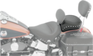 Wide Studded Naugahyde Pillion Pad - For 00-15 Harley Softail