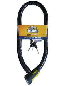 OnGuard Rottweiler 3.5' 30mm Armored Cable Lock for Motorcycle Scooter Bicycle