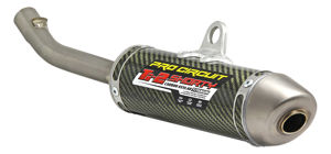 Ti-2 Shorty Carbon Slip On Exhaust Silencer - For 02-07 Honda CR125R