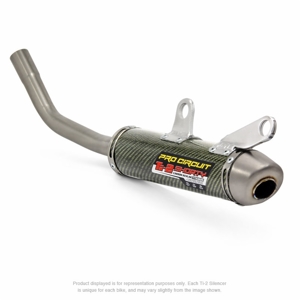 Ti-2 Shorty Carbon Slip On Exhaust Silencer - For 17-18 KTM 250/300 SX/XC
