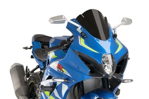 Black Racing Windscreen - For 17-19 Suzuki GSXR1000