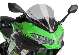 Z-Racing Windscreen - Smoke - For 18-21 Kawasaki Ninja 400