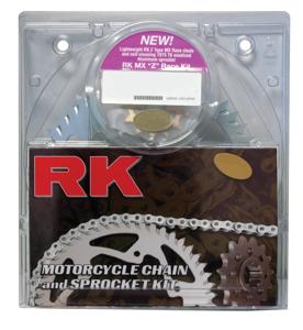 QA 520MXZ4-116 Chain 13/52 Silver Aluminum Sprocket Kit - RK Excel Chain & Sprocket Kit