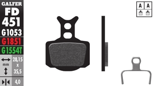 Bicycle Brake Pads PRO Compound - Front or Rear Pads