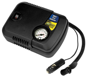 Performance Tool Mini Tire Inflator 100 PSI - 100 PSI mini tire inflator for car tires