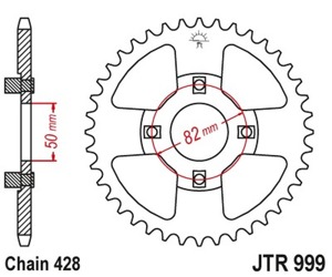 Steel Rear Sprocket - 42 Teeth - New JT!