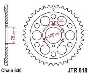 Steel Rear Sprocket - 41 Teeth - New JT!