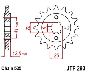 Steel Front Countershaft Sprocket - 16 Teeth - New JT!