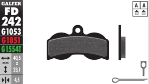 Bicycle Brake Pads PRO Compound - Front or Rear Pads