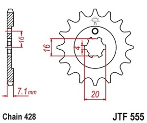 Front Sprockets - Jtf555.14T