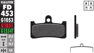 Bicycle Brake Pads PRO Compound - Front or Rear Pads