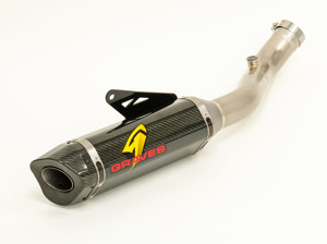 3/4 Slip On Exhaust - Carbon Fiber - For 19-21 Aprilia RSV4 Factory