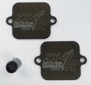 Kawasaki ZX Smog Block Off Plates