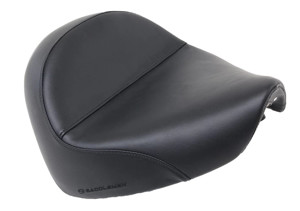 Renegade Deluxe Plain Solo Seat Black Gel - For 09-17 Yamaha XVS950 V-Star