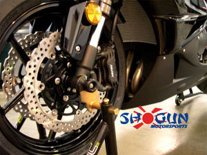 Black Axle Sliders - For 13-17 Kawasaki ZX6R