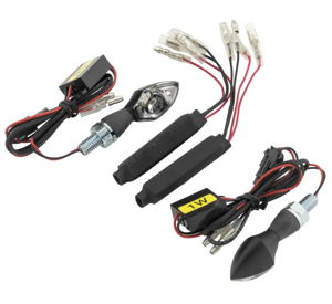 Black Micro Bright LED Turn Signals - Pair