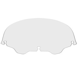 Fixed Windshield 7" Clear - For 96-13 HD FLH