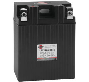 Lithium Motorcycle/ATV Battery - 12V 210CCA Left "+" Terminal - 5.28" X 3.15" X 6.30"