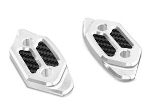 Mirror Hole Cap Kit Silver - For 10-16 Yamaha R6