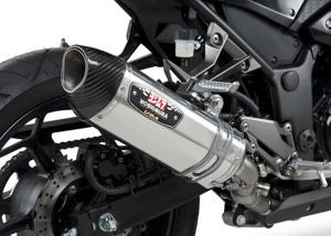 Street R77 Stainless Steel Slip On Exhaust - for 13-17 Kawasaki Ninja 300