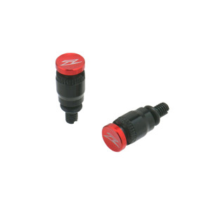 Red M5x0.8 Fork Air Bleed Valve Set - For Most Japanese Forks